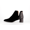 Bottine noir en cuir
